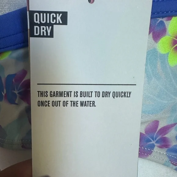 NWT Teens 13-15yrs Hurley UPF 50+ Crop Top Tankini Swimsuit Set size XL - Picture 6 of 10